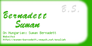 bernadett suman business card